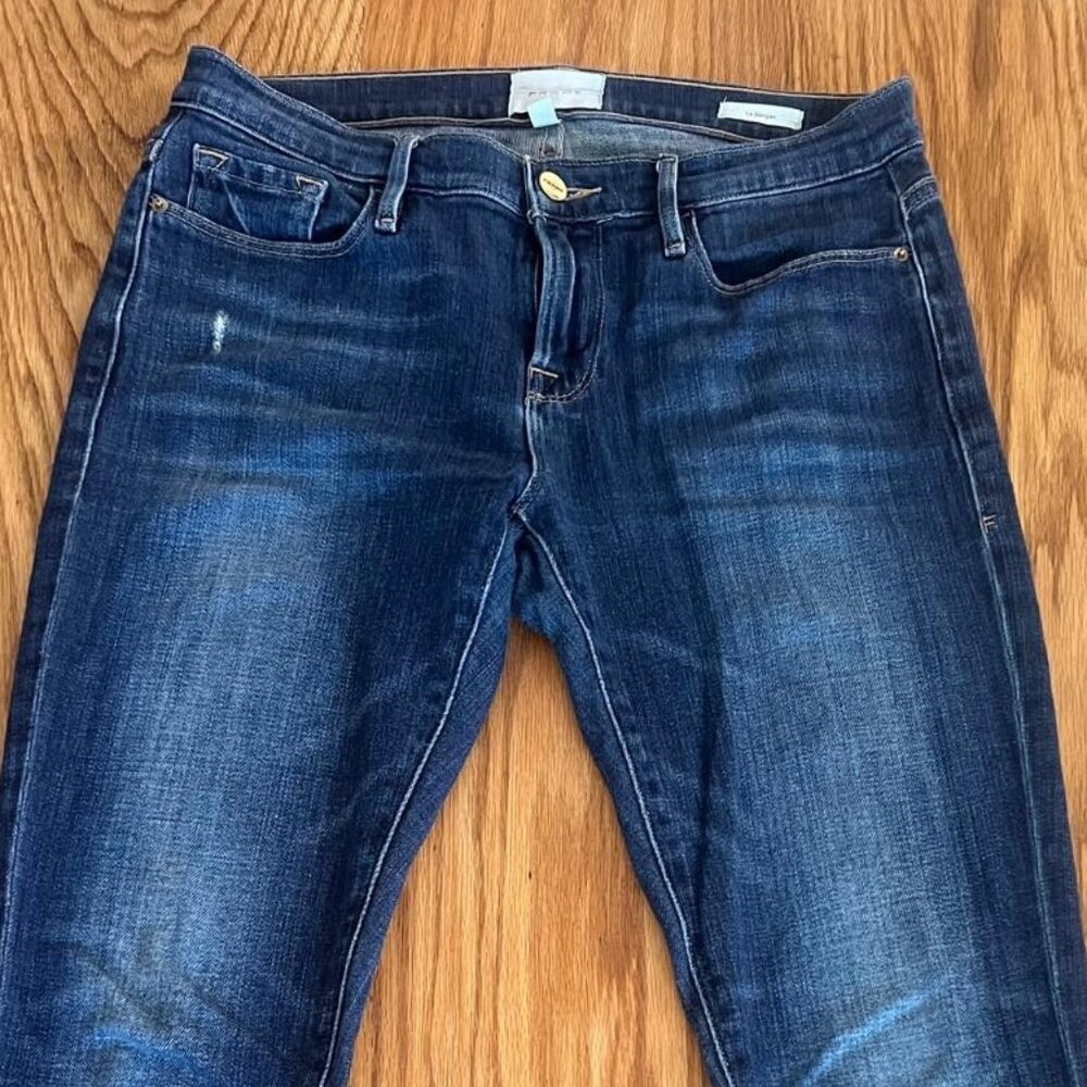 FRAME Le Garçon Boyfriend Jeans – Majesty Wash – Size 26